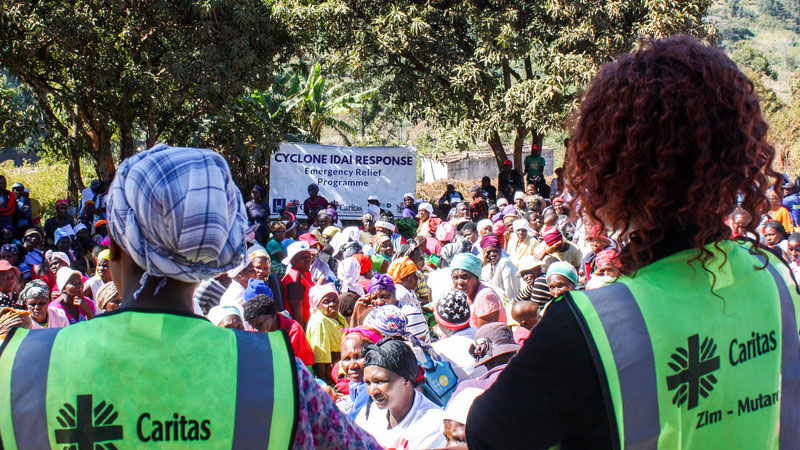 Distributions of food and essential household items