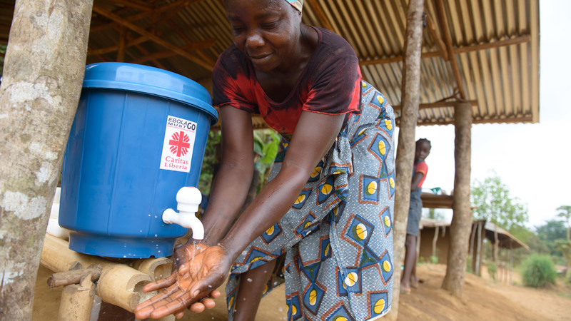 Washing hands