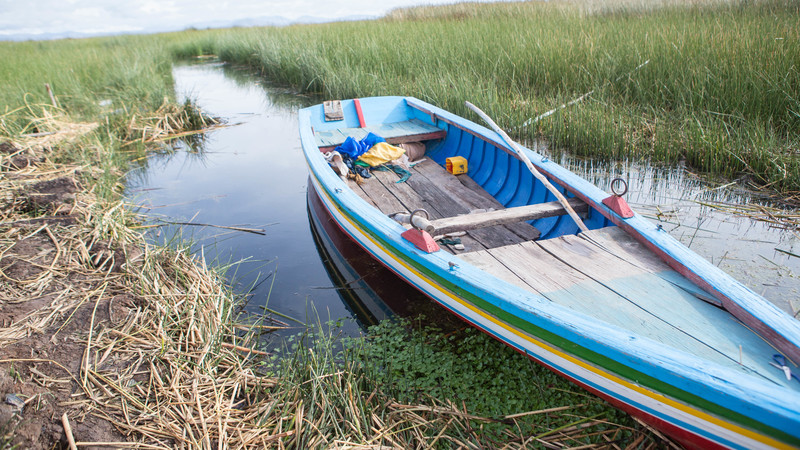 A fishing boat in Bolivia