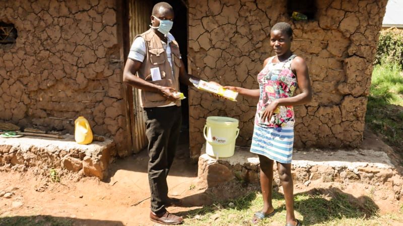 Food and hand-washing supplies