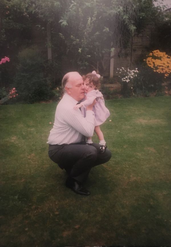 Therese with her Grandpa