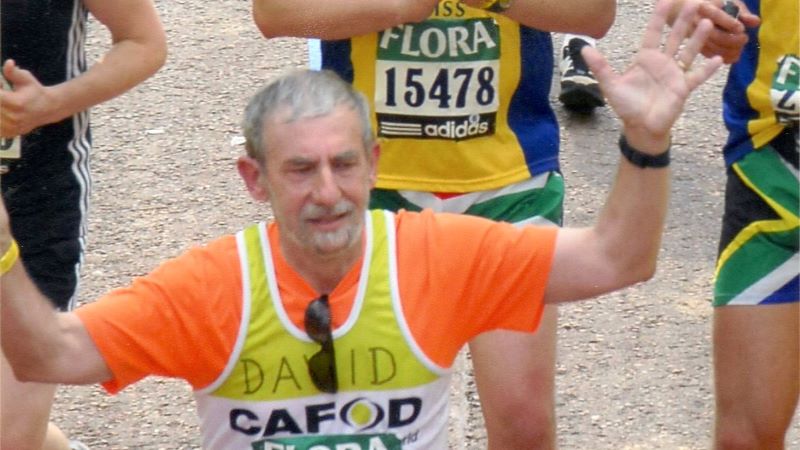 David running the London Marathon