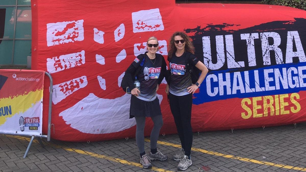 Petra and Magdalena at their Ultra Challenge