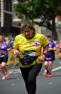 Runner in London Landmarks Half Marathon