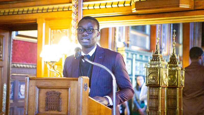 Chukwuemeka Nwachukwu speaking to MPs