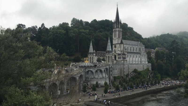 The basilica at Lourdes